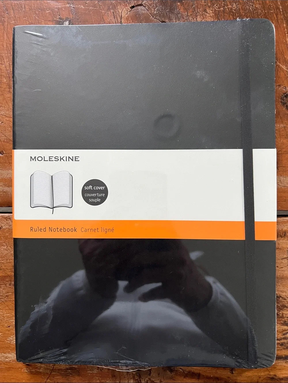 Moleskine Black Soft Cover Notebook. 7.5x9.75. 192 pages